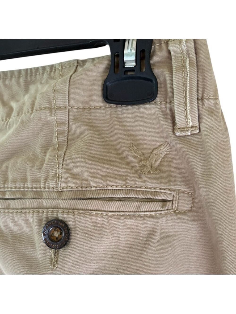 American Eagle-Men’s 32x34 chino pants. Slim straight tan khaki. Excellent cond! - Picture 3 of 8